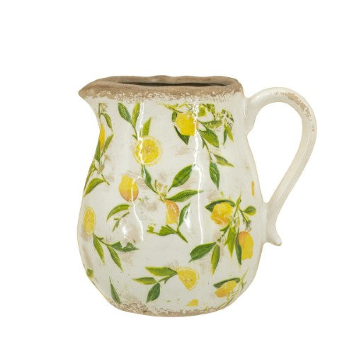 Decorative - Lemon & Leaves Jug - 20cm