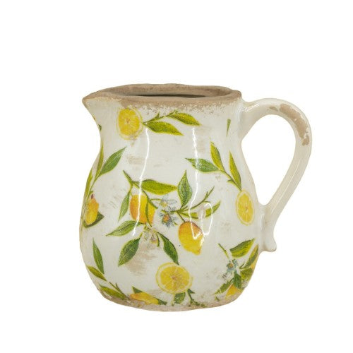Decorative - Lemon & Leaves Jug - 15cm