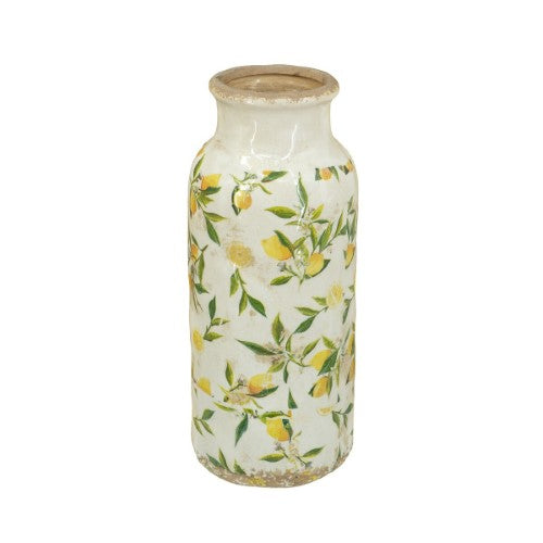 Decorative - Lemon & Leaves Vase - 37cm