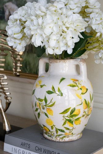 Decorative - Lemon & Leaves Vase - 22cm