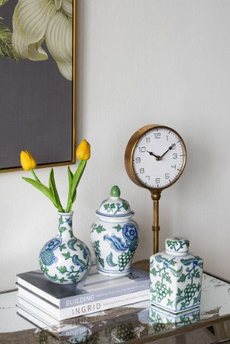 Decorative - Blue & Green Porcelain Set of 3