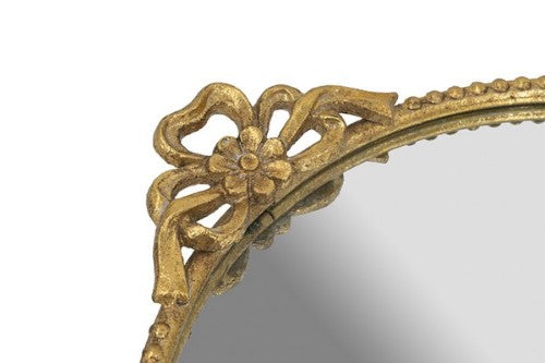 Decorative - Round Gold Mirror Tray