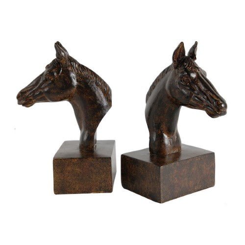 Decorative - Black Horse Bookends Set of 2