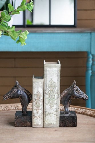 Decorative - Black Horse Bookends Set of 2