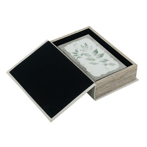 Green Leaf Book Box Set of 2 - 27cm