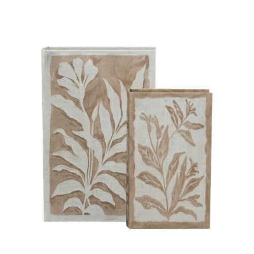 Brown Leaf Book Box Set of 2