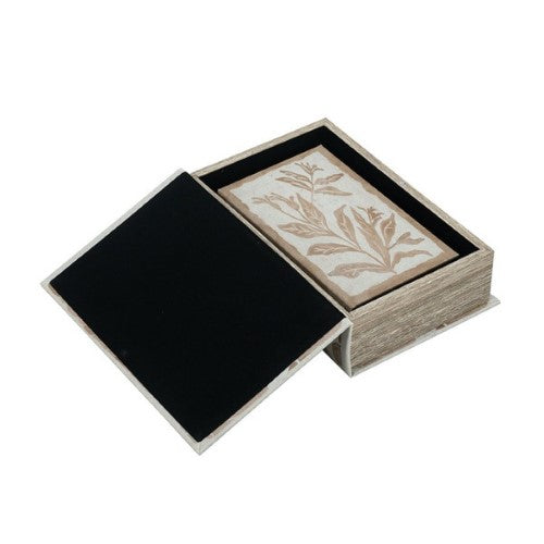 Brown Leaf Book Box Set of 2