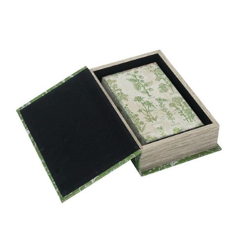 Green Leaf Book Box Set of 2 - 18 x 27cm