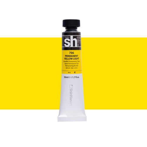ShinHan SH 50ml Oil Colour Paints PERMANENT YELLOW LIGHT
