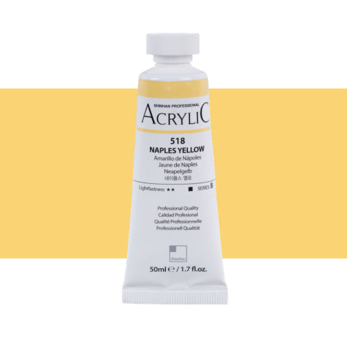 ShinHan Professional 50ml Acrylic Paints NAPLES YELLOW