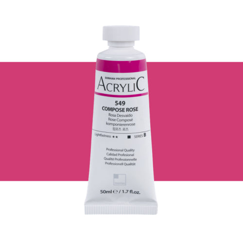 ShinHan Professional 50ml Acrylic Paints COMPOSE ROSE