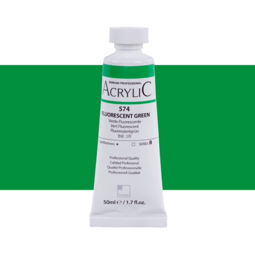 ShinHan Professional 50ml Acrylic Paints FLUO GREEN