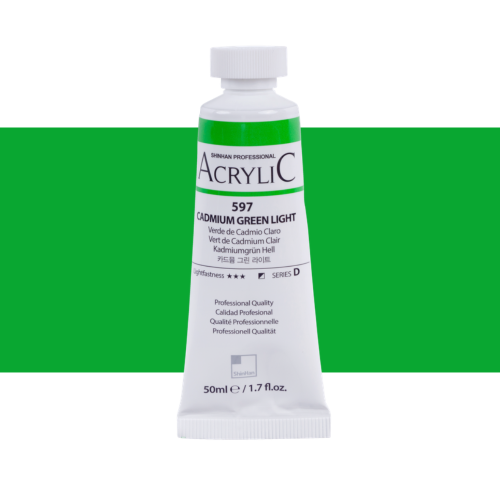 ShinHan Professional 50ml Acrylic Paints CAD GREEN LT