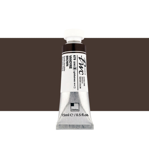ShinHan PWC Extra Fine 15ml Watercolour Paint VANDYKE BROWN 1