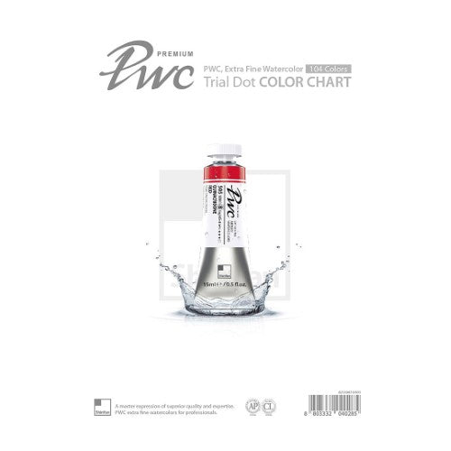 ShinHan PWC Extra Fine Watercolour Trial 104 Dot ChartDOT CHART