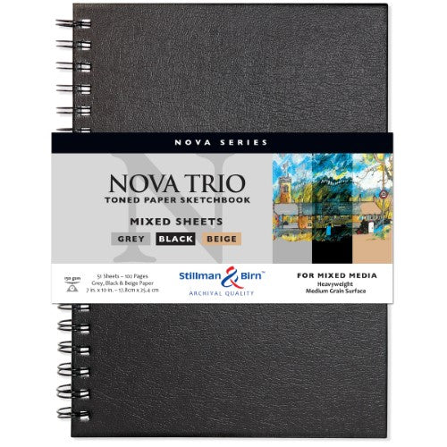 Stillman & Birn Nova Trio Spiral Sketchbooks 150gsmgsm 7x10"
