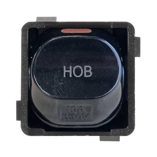 SWITCH MECH 240V 10A 2WAY DOUBLE POLE BLACK HOB PK10