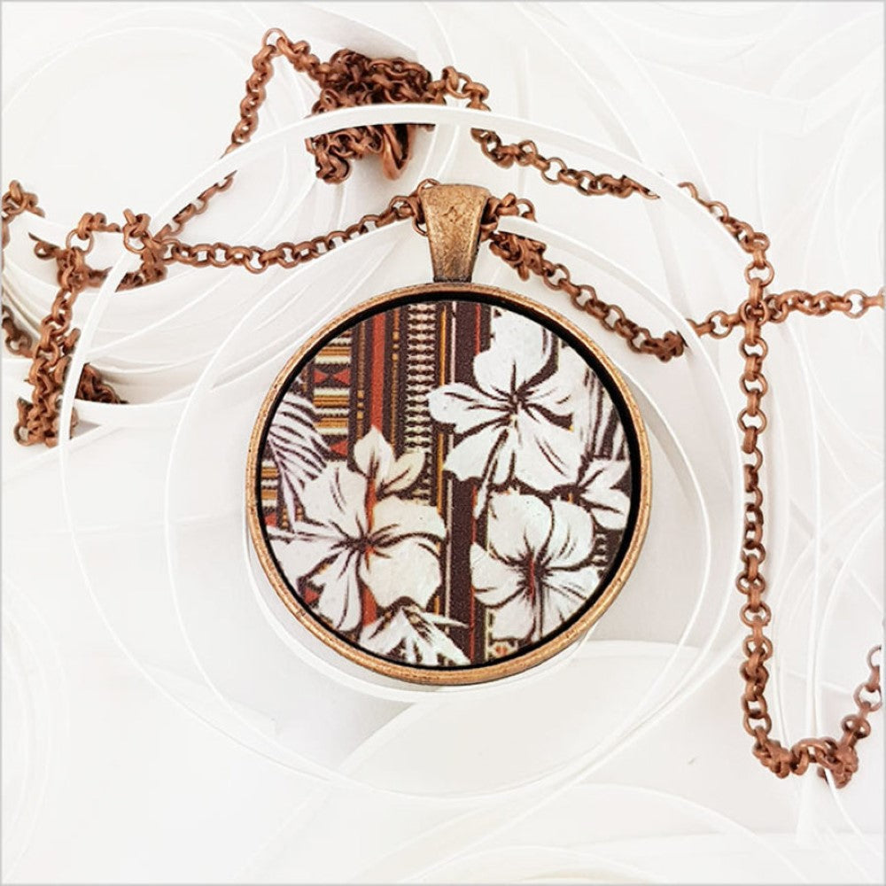 Circle Necklace - Pacific (Printed MOP)