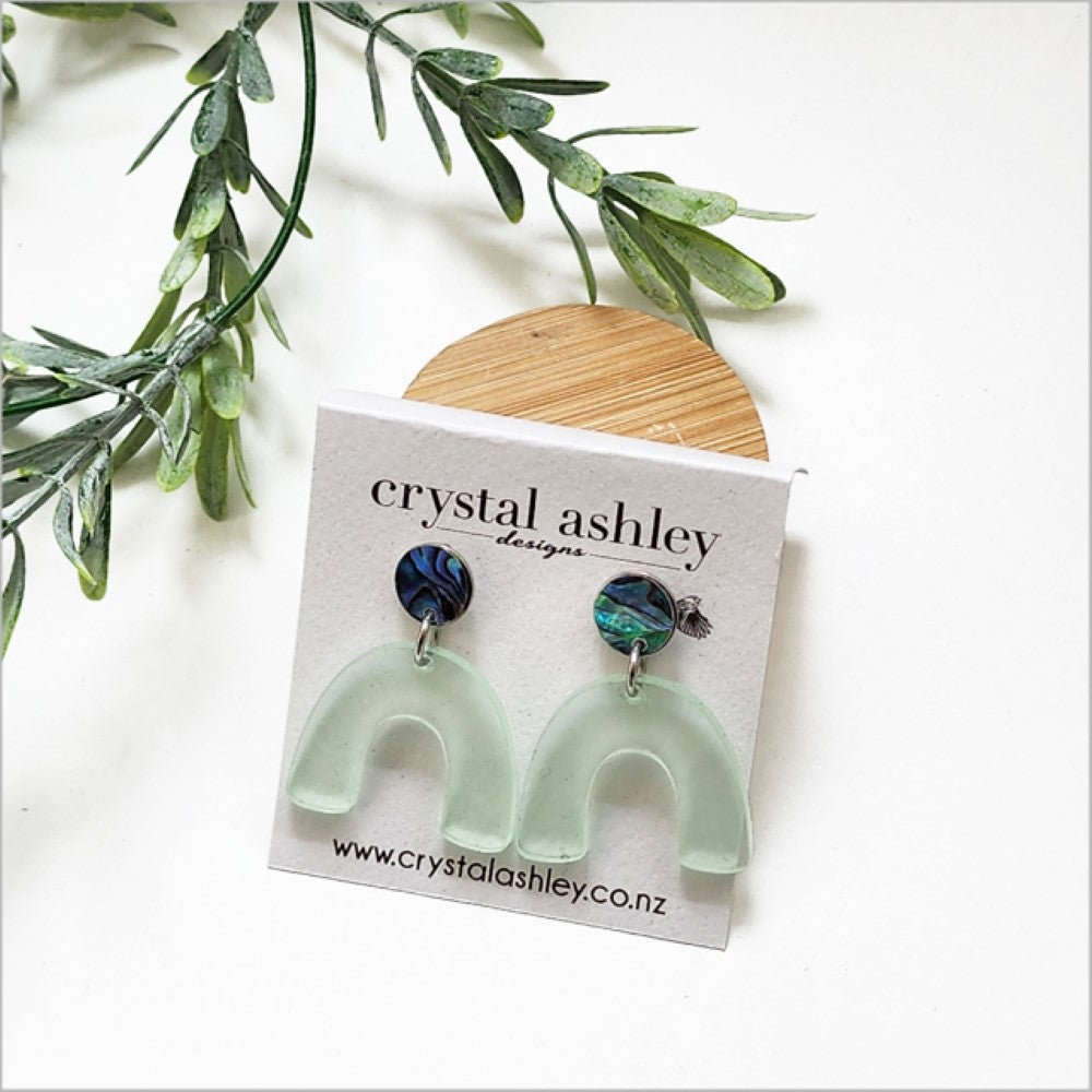 Earrings Set - Arch Acrylic + Paua