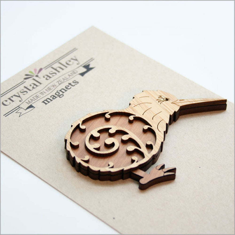 Magne - Kiwi NZ Rimu and Bamboo Veneer (7.8 x 4.8cm)