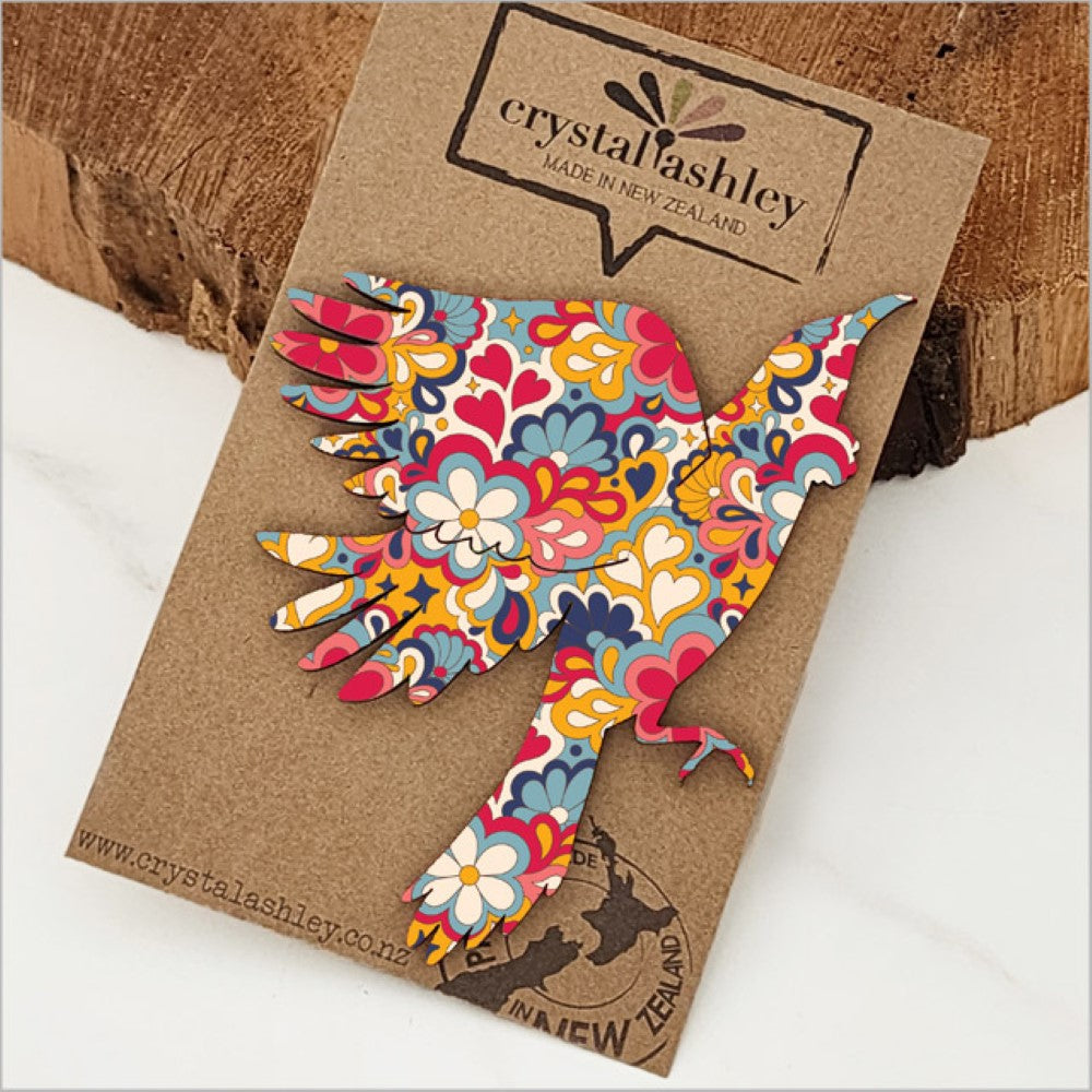 Wall Art - Mini Textured Set Tui (Red/Orange Floral)