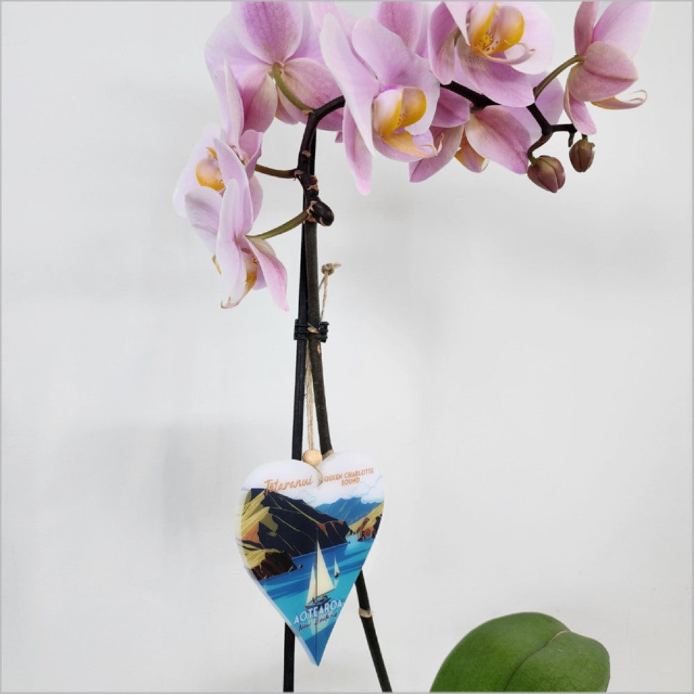 Hanging Ornament - Printed Heart 23 (QC Sound 1)