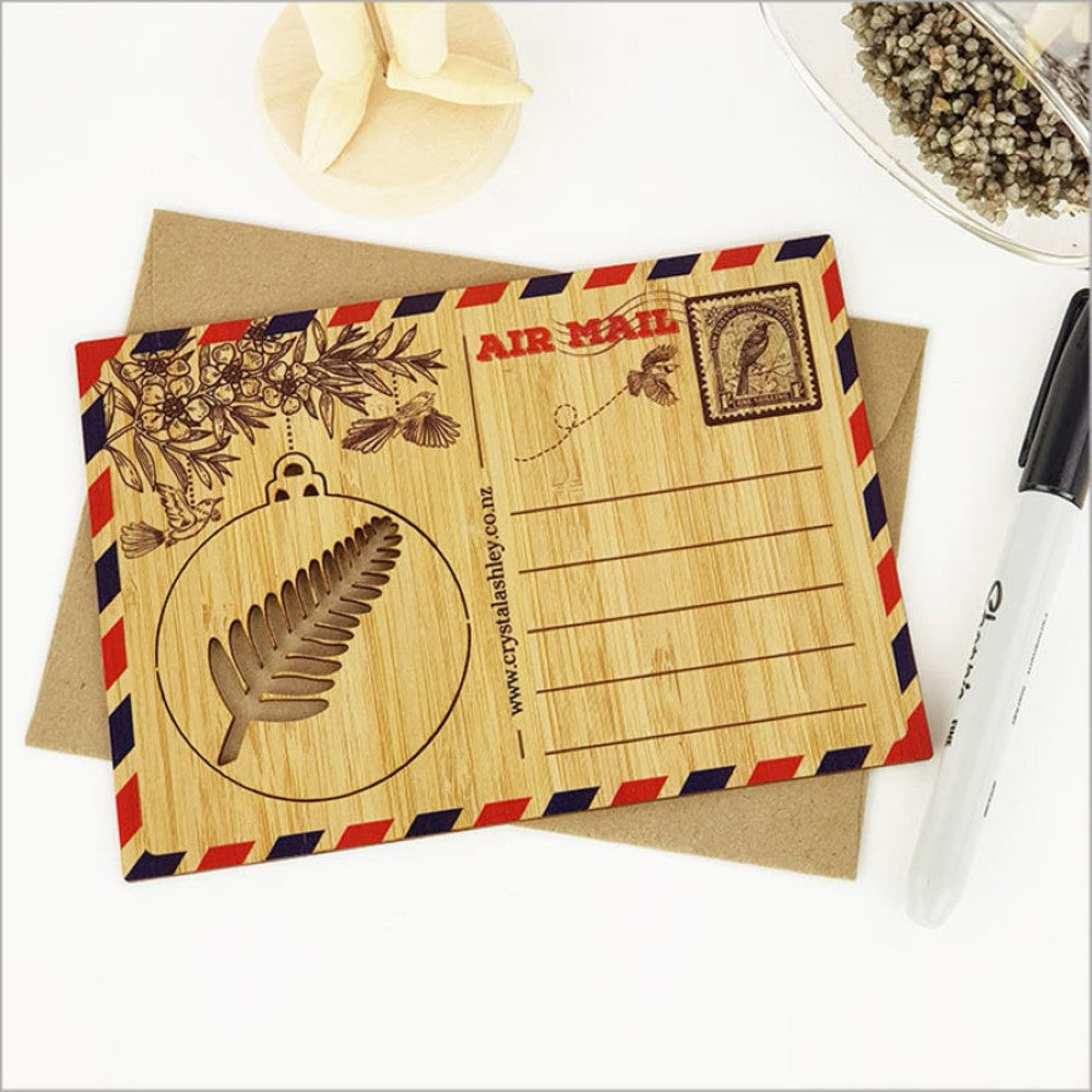 Bamboo Postcard - Fern Bauble (15.6 x 11cm)