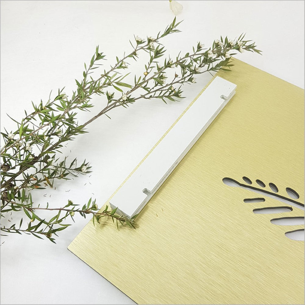 Wall Art - Art Panel Flax Black ACM (23 x 55cm)