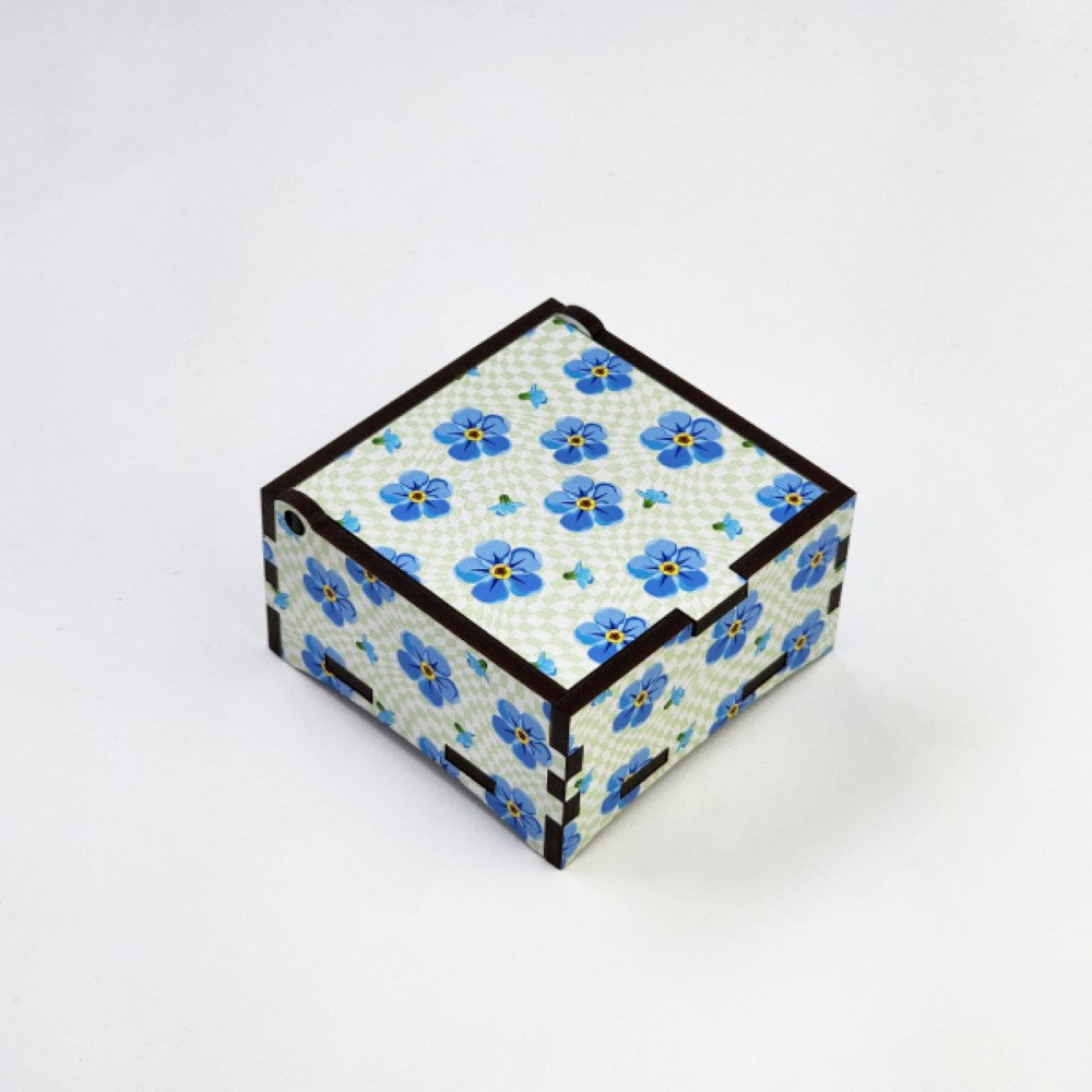 Trinket Box - Forget Me Not (8 x 8 x 4cm)