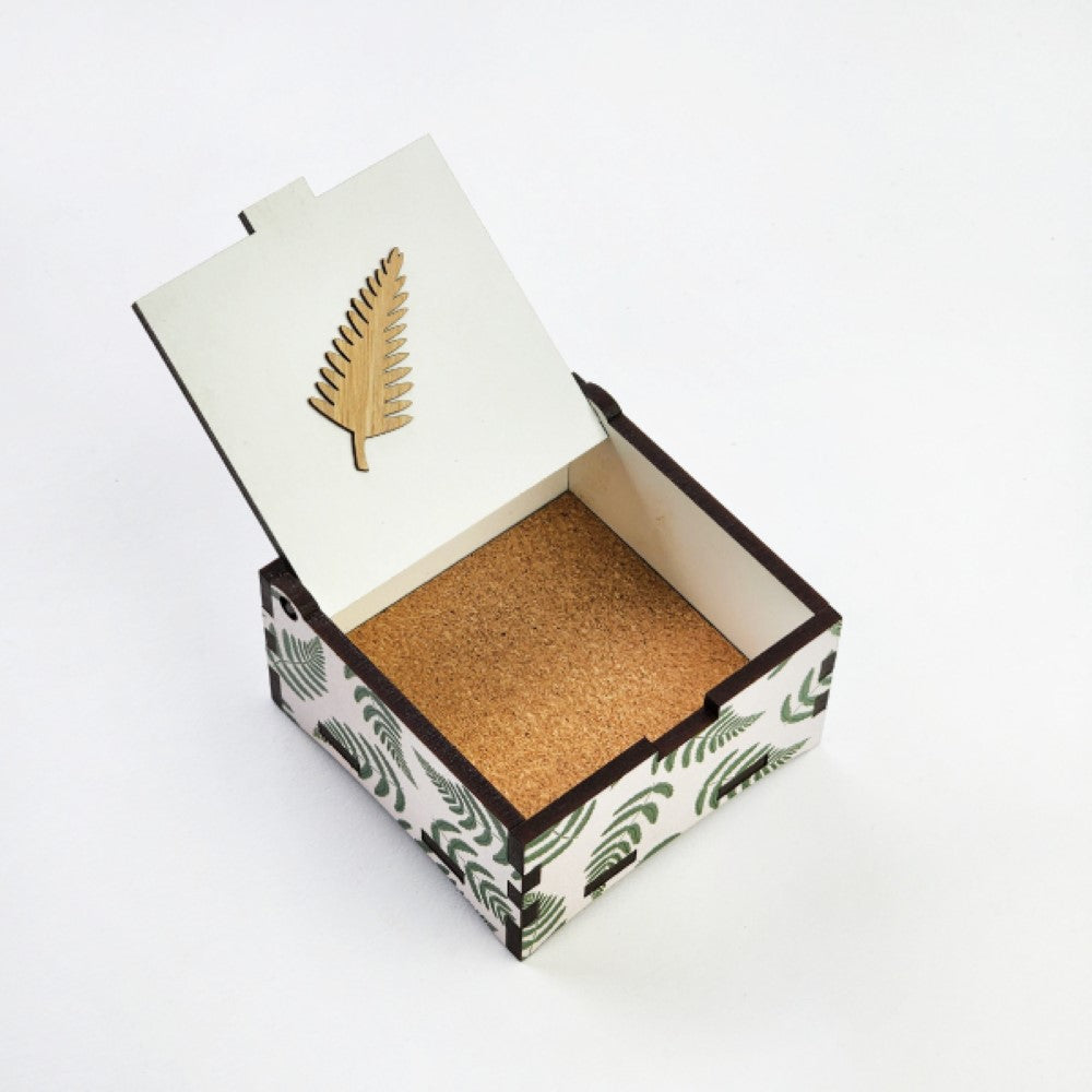 Trinket Box - Fern (8 x 8 x 4cm)