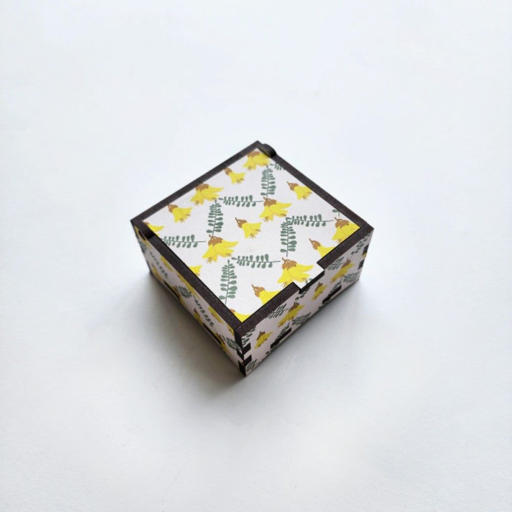 Square Trinket Box - Kowhai (8 x 8 x 4cm)