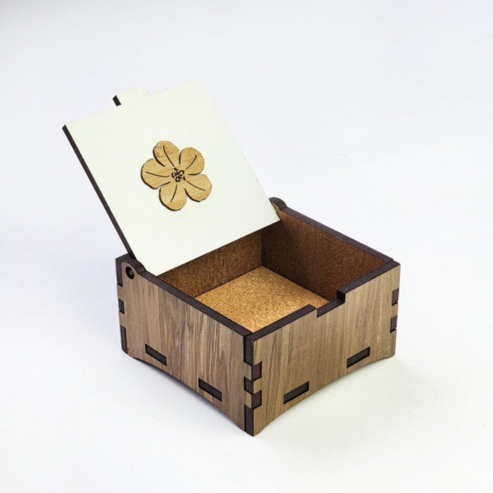 Trinket Box - River Rimu Forget Me Not (8 x 8 x 4cm)