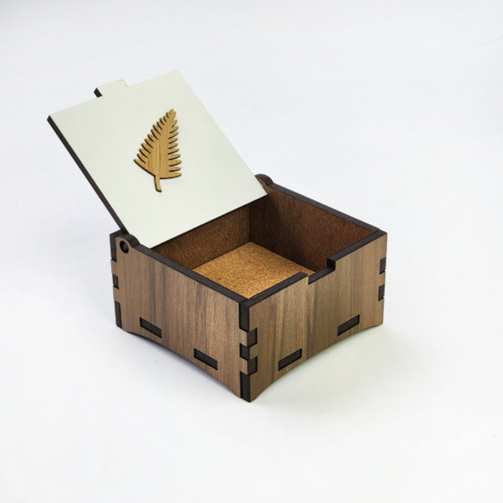 Trinket Box - River Rimu Fern (8 x 8 x 4cm)