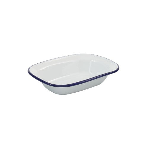 Enamel Rectangular Pie Dish - BAKEMASTER (20 x 15 x 4.5cm)