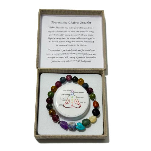 Chakra Bracelet - Tumblestones Tourmaline