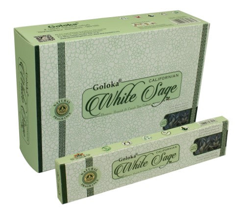 Incense - Goloka Popular White Sage (12 Packs)