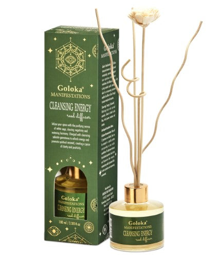 Reed Diffuser - Goloka Manifestations Cleansing Energy (White Sage & Selenite)