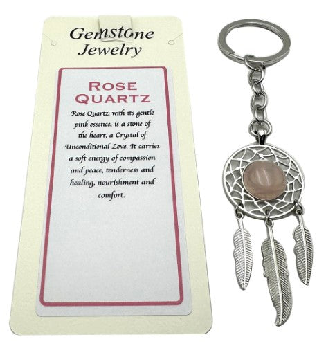 Keyring - Dreamcatcher Rose Quartz (Set of 6)