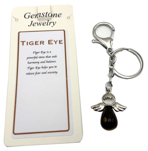 Keyring - Angel Tiger Eye (Set of 6)