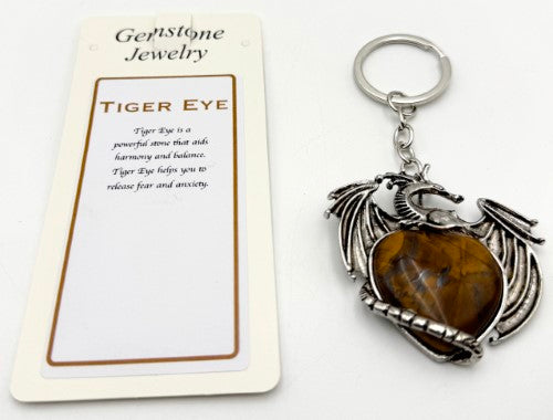 Keyring - Flying Dragon Tiger Eye (Set of 6)