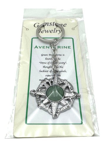 Keyring - Compass Aventurine (Set of 6)