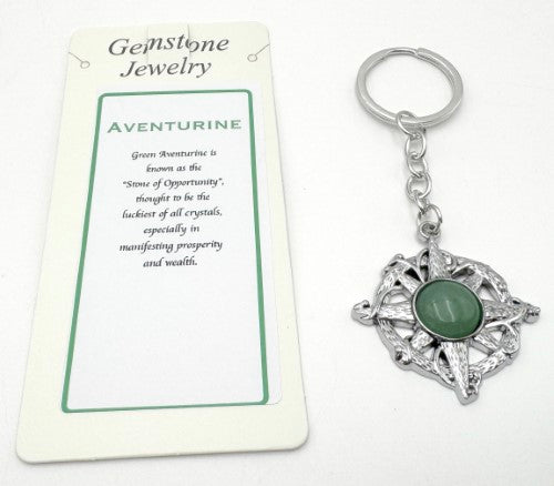 Keyring - Compass Aventurine (Set of 6)