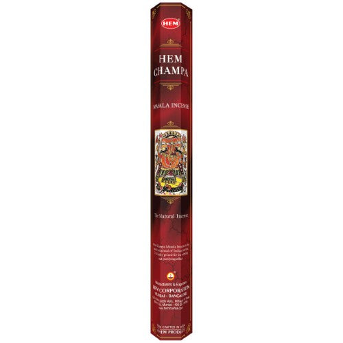 Incense - HEM Champa Hexa Box of 6
