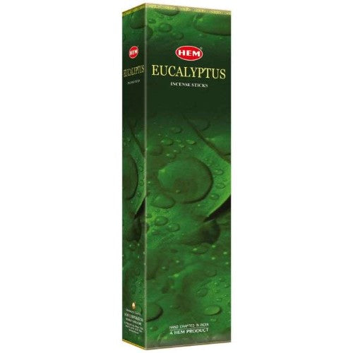 Incense - HEM Eucalyptus Hexa (Box of 6)