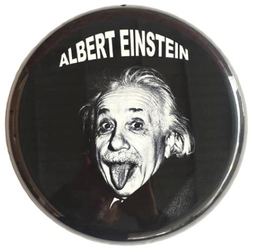 Round Metal Wall Art - Einstein (35 x 35 x 1.5cm)