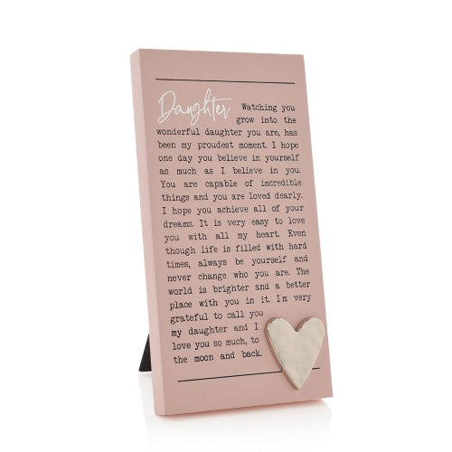 Standing Plaque - Moments Daughter (20.6cm)