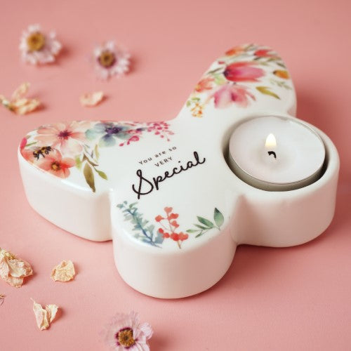 Tealight Holder - The Cottage Garden Butterfly Special (13cm)