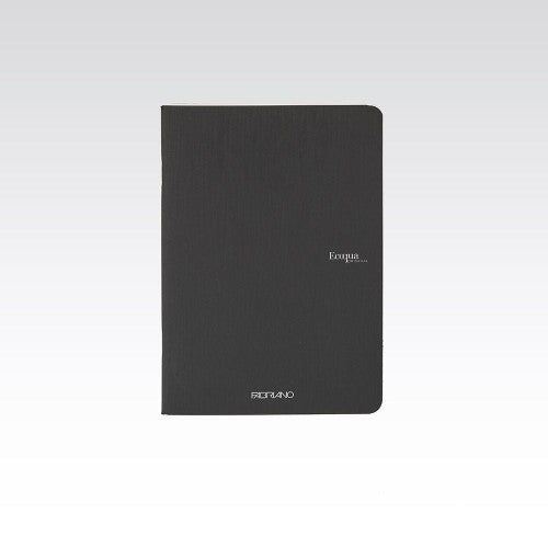 Fabriano Ecoqua Stapled 90gsm Lined A5 Notebooks LINED A5 BLACK 40 SHT