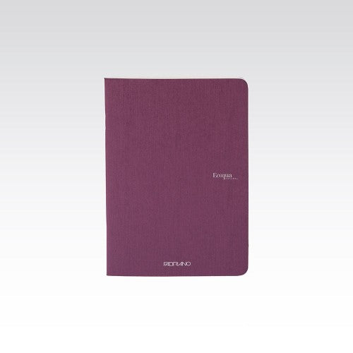 Fabriano Ecoqua Stapled 90gsm Lined A5 Notebooks LINED A5 WINE 40 SHT