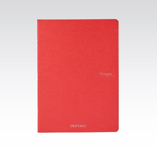 Fabriano Ecoqua Stapled 90gsm Lined A4 Notebooks LINED A4 RASPBERRY 40 SHT